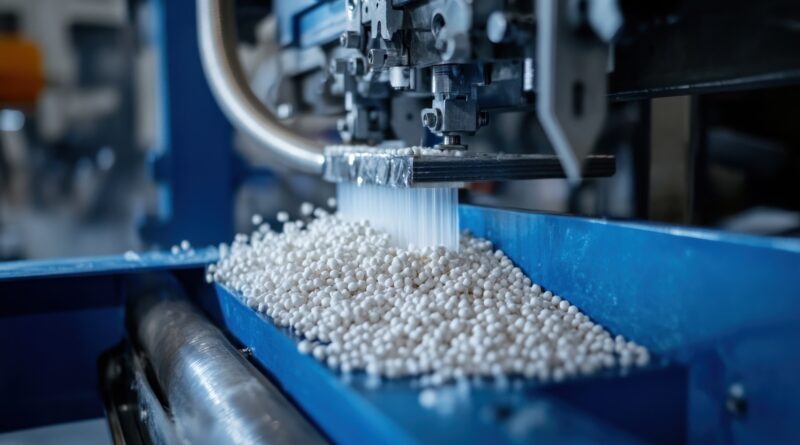 PVDF-Granulat bei der Extrusion in der Fertigung