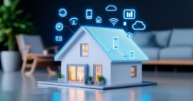 Modellhaus mit Smart-Home-Icons | Photovoltaik Neuss