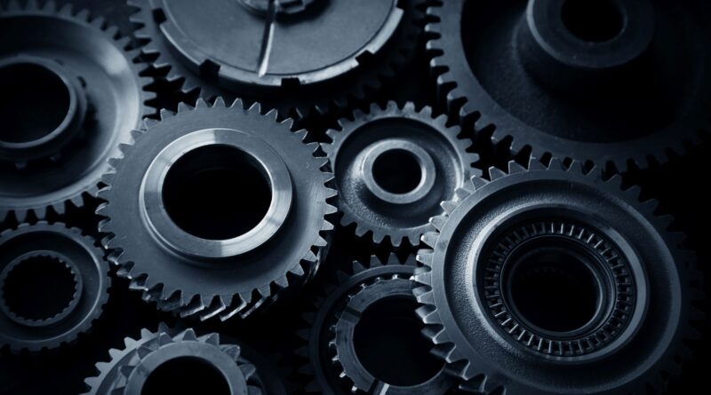 Technische Zahnräder im Detail – Symbolbild für Antriebstechnik, Präzision und mechanische Kraftübertragung