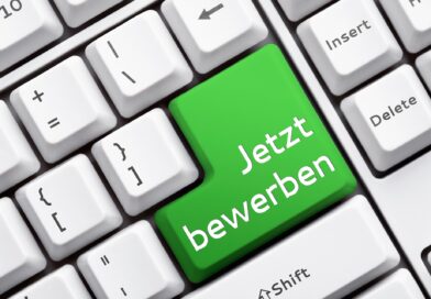 Grüne Taste Jetzt bewerben auf Tastatur | Jobs im Grünen