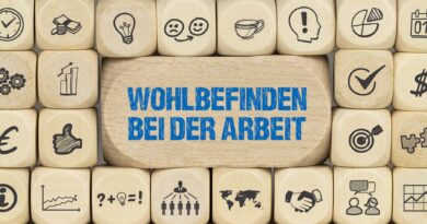 Holzwürfel mit Icons zum Wohlbefinden bei der Arbeit | Enthärtungsanlage